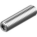 Hexagon socket set screw with flat point, AISI304, M8x25